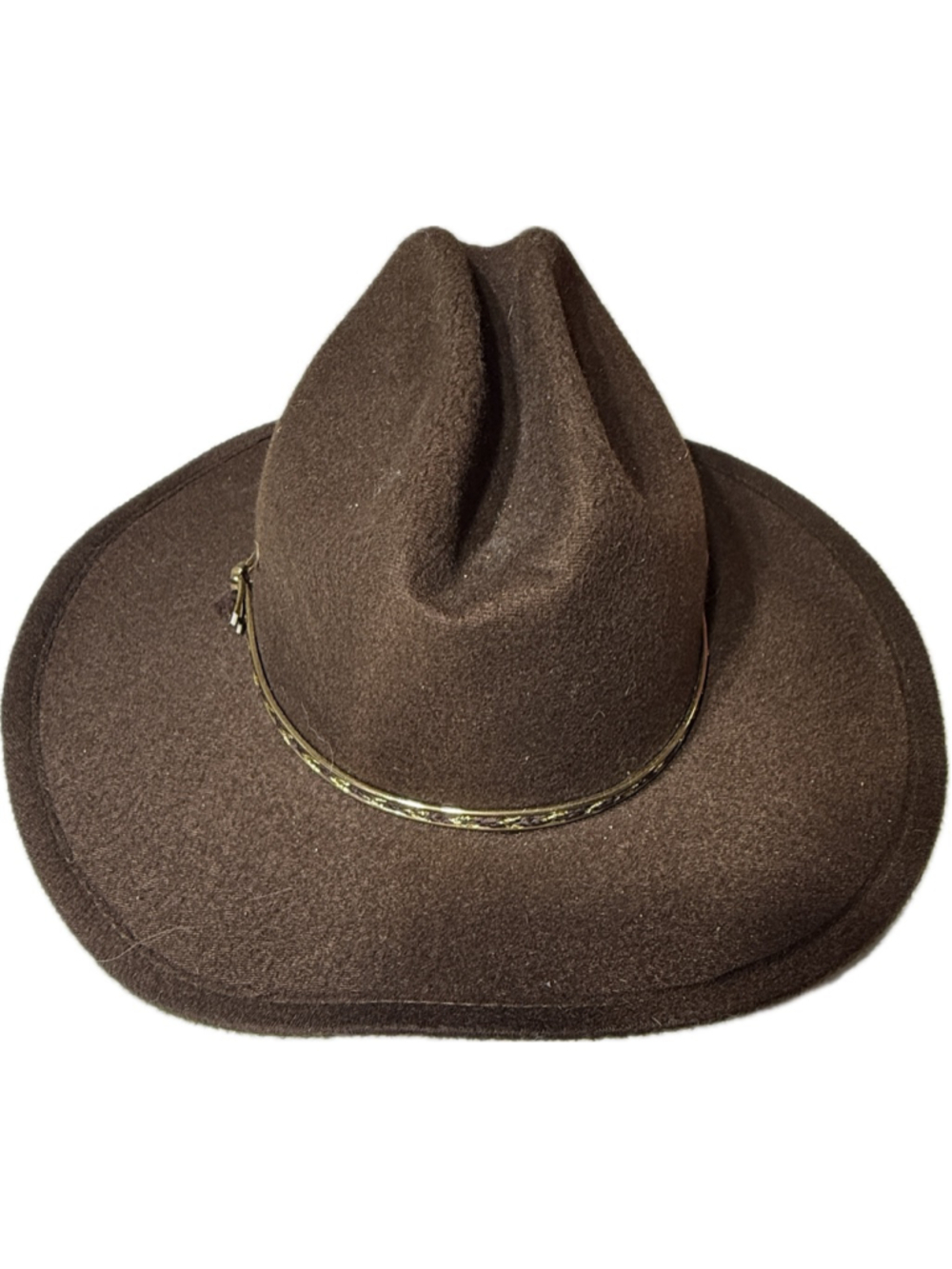 Western Express Kids Brown Cowboy Hat Size L Youth Wool Felt Western Ranch Style